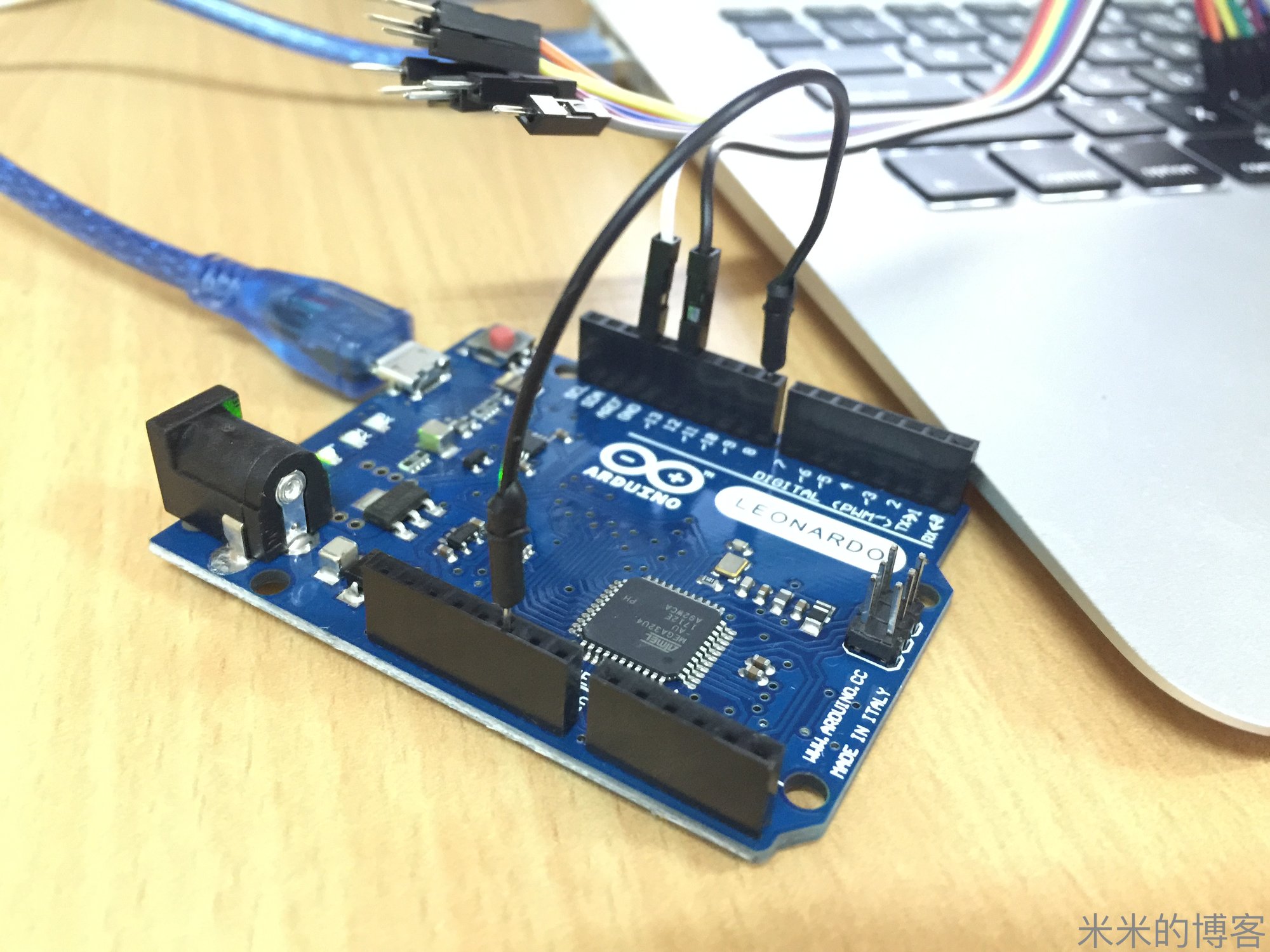 将电键连接到Arduino Leonardo